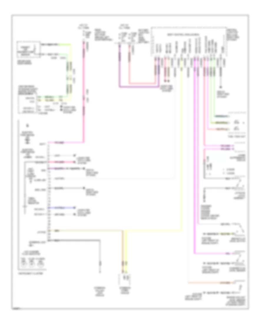 Instrument Cluster Wiring Diagram for Land Rover Range Rover Evoque Dynamic 2013