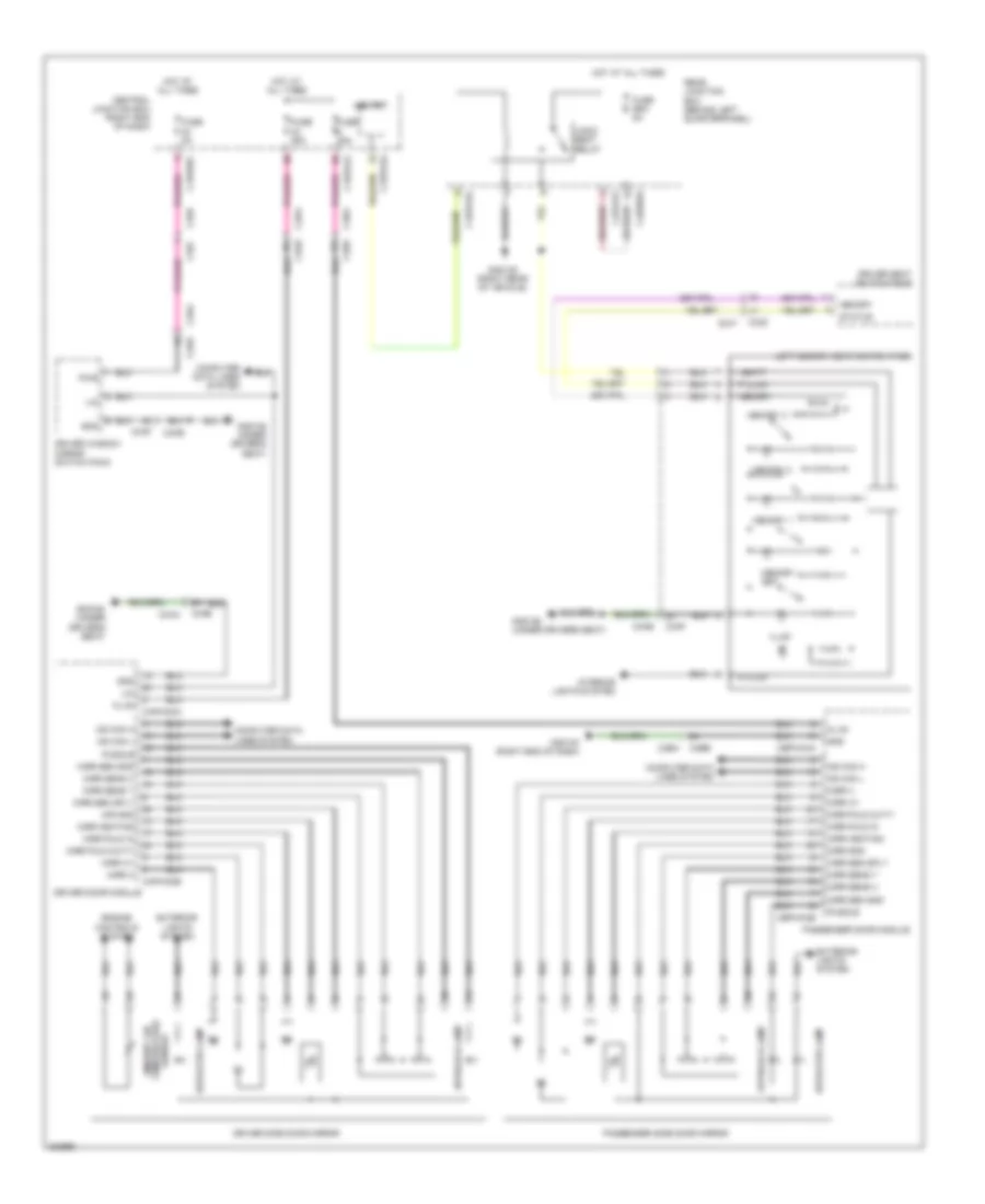 Memory Mirrors Wiring Diagram for Land Rover Range Rover Evoque Dynamic 2013