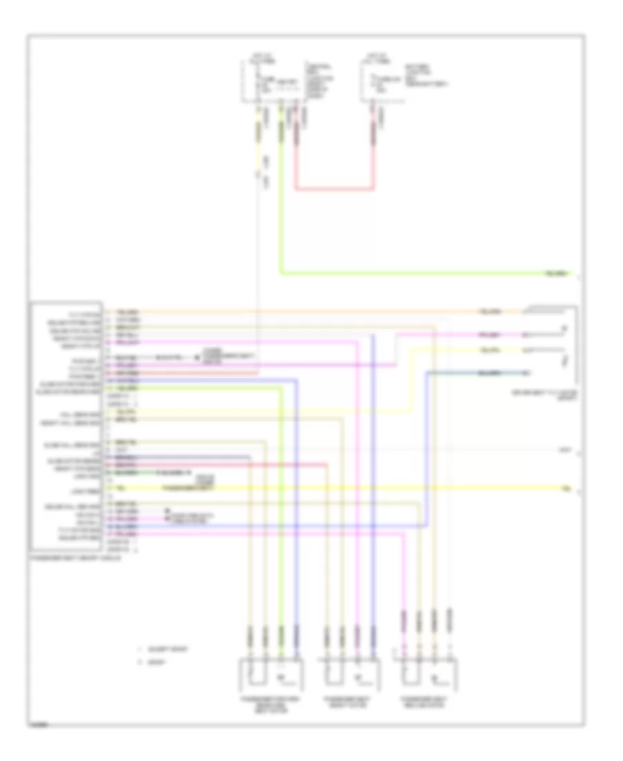 Passengers Memory Seat Wiring Diagram (1 of 2) for Land Rover Range Rover Evoque Dynamic 2013