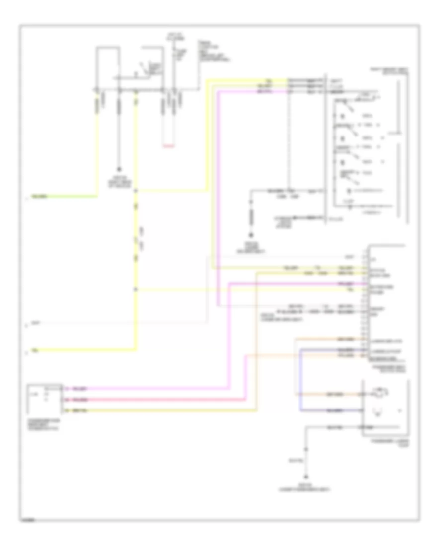 Passenger s Memory Seat Wiring Diagram 2 of 2 for Land Rover Range Rover Evoque Dynamic 2013