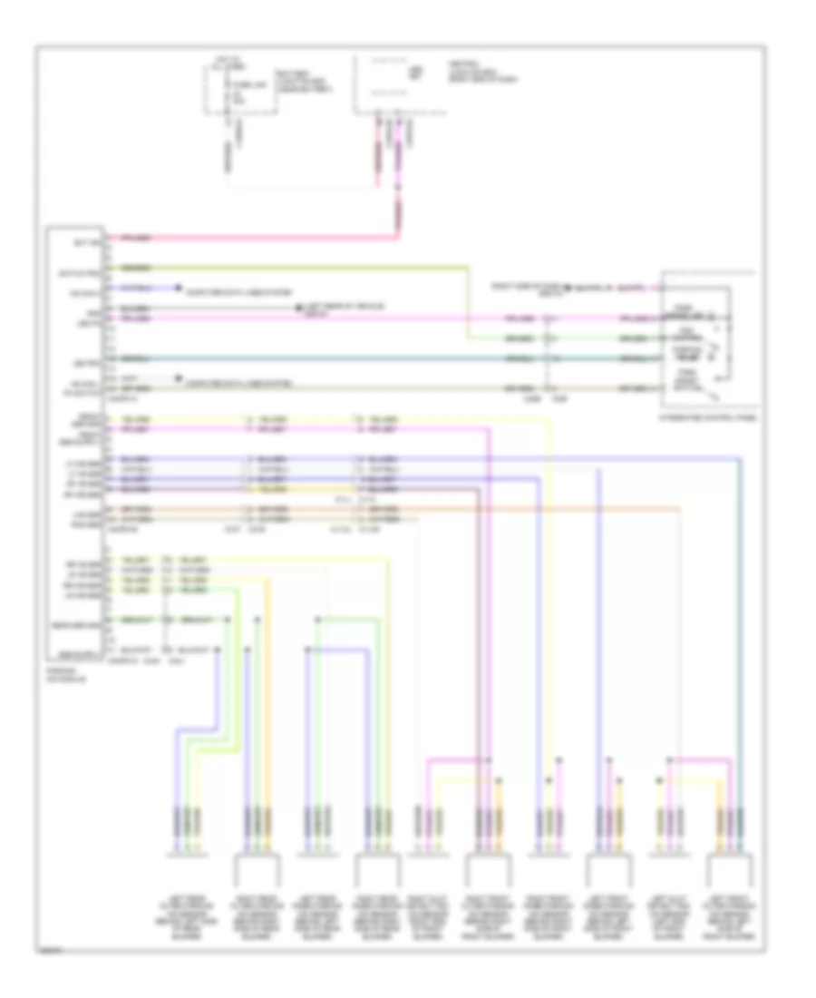 Parking Assistant Wiring Diagram for Land Rover Range Rover Evoque Dynamic 2013