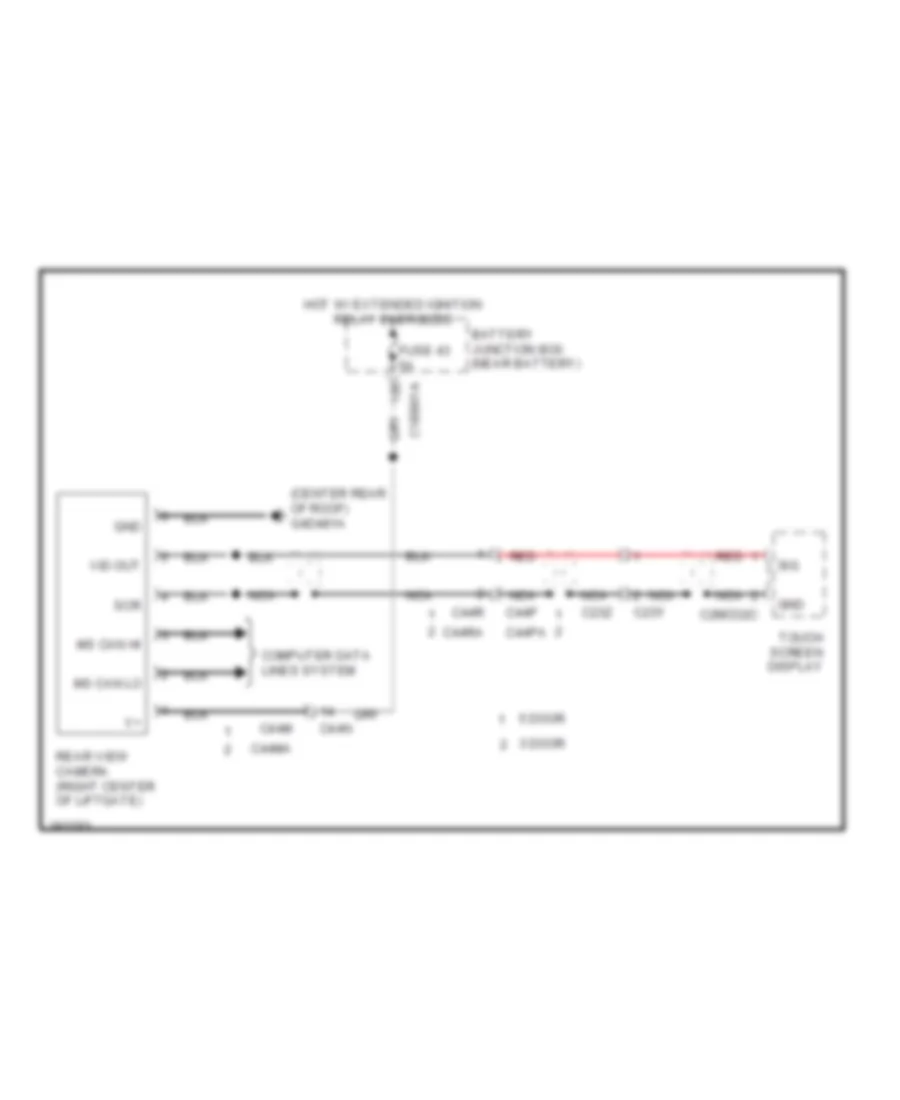 Rear View Camera Wiring Diagram for Land Rover Range Rover Evoque Dynamic 2013