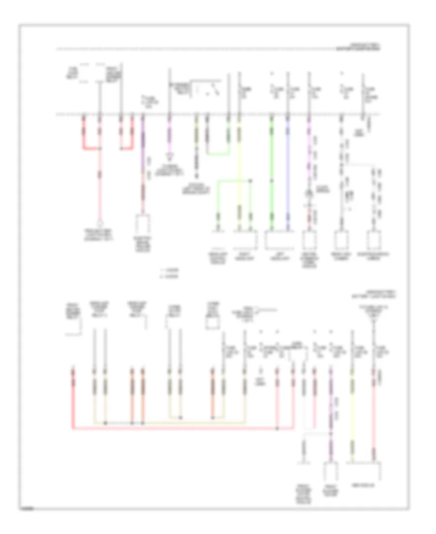 Power Distribution Wiring Diagram (2 of 7) for Land Rover Range Rover Evoque Dynamic 2013