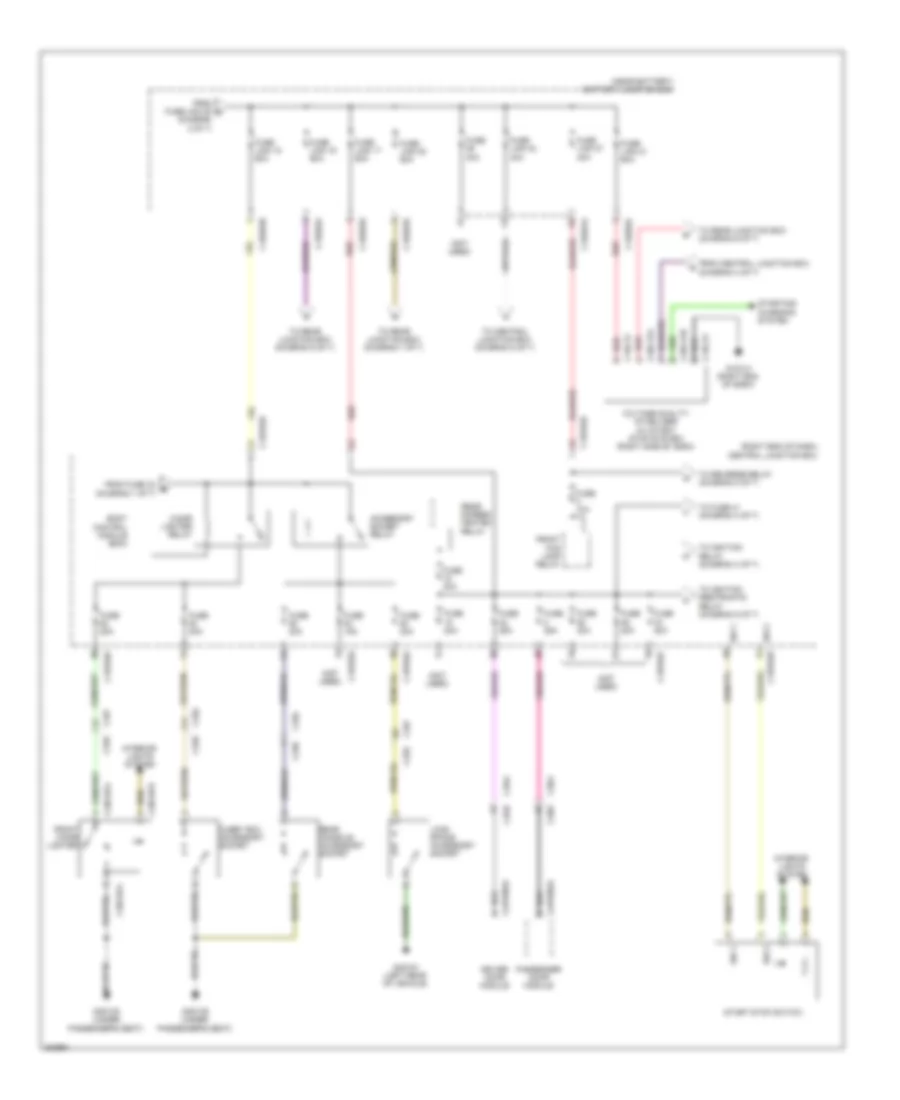 Power Distribution Wiring Diagram 3 of 7 for Land Rover Range Rover Evoque Dynamic 2013