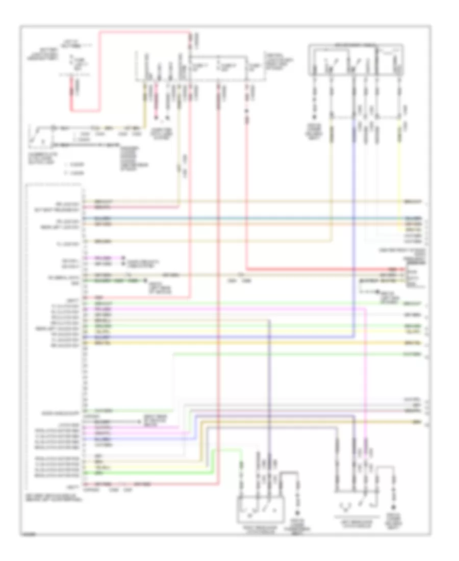 Power Door Locks Wiring Diagram with Keyless Entry 1 of 3 for Land Rover Range Rover Evoque Dynamic 2013