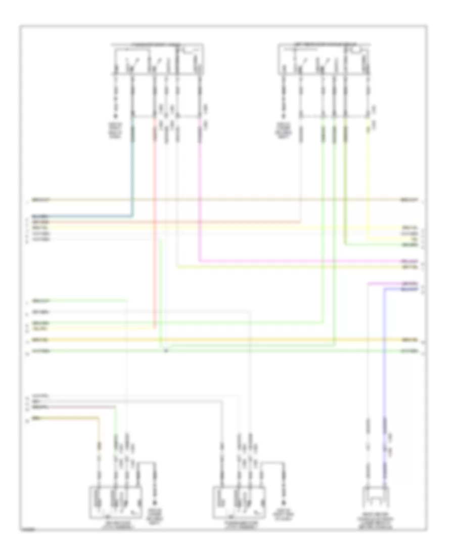 Power Door Locks Wiring Diagram, with Keyless Entry (2 of 3) for Land Rover Range Rover Evoque Dynamic 2013