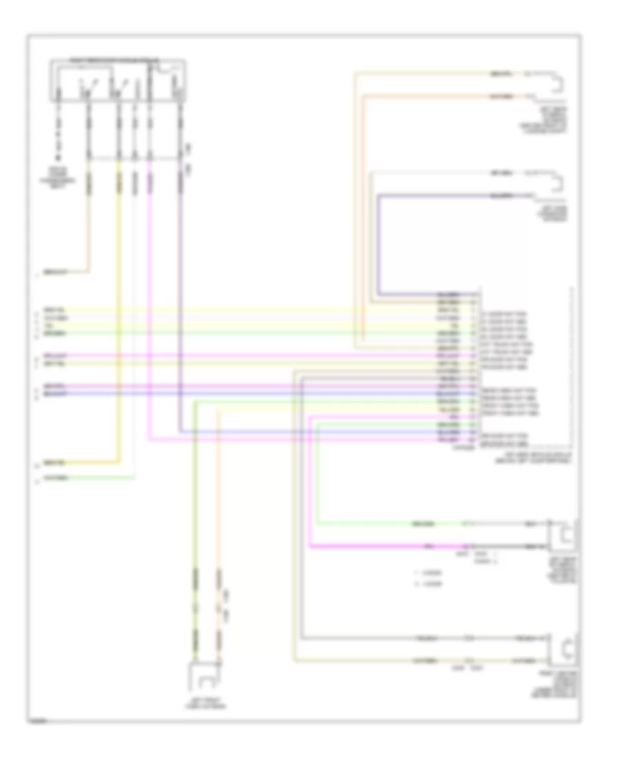 Power Door Locks Wiring Diagram, with Keyless Entry (3 of 3) for Land Rover Range Rover Evoque Dynamic 2013