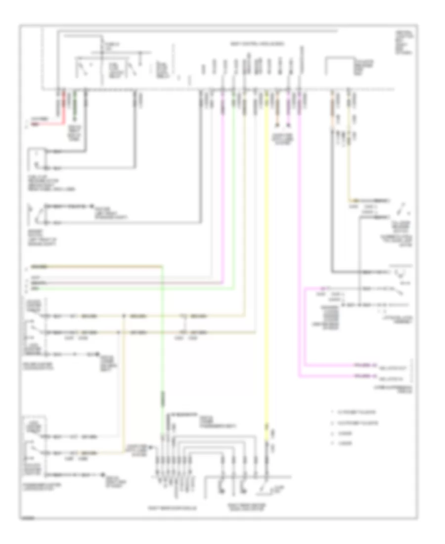 Power Door Locks Wiring Diagram, without Keyless Entry (2 of 2) for Land Rover Range Rover Evoque Dynamic 2013