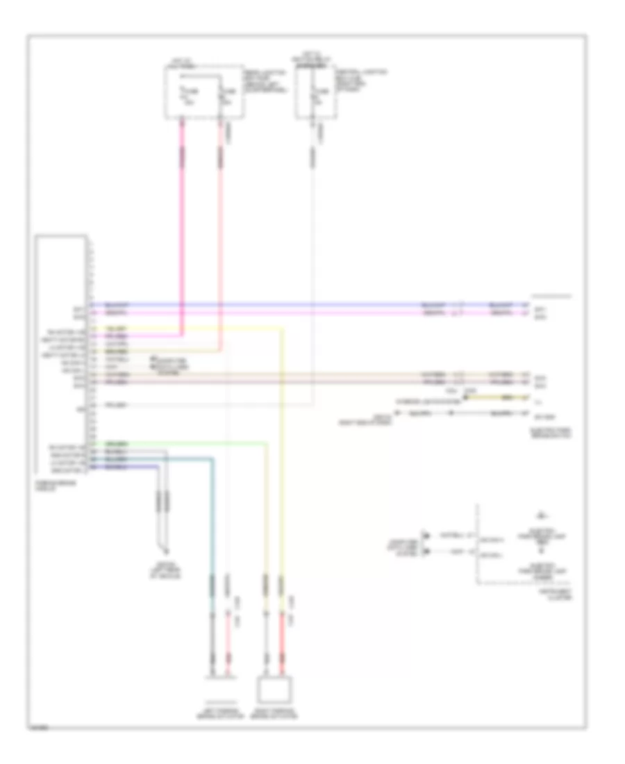 Park Brake Release Wiring Diagram for Land Rover Range Rover Evoque Dynamic 2013