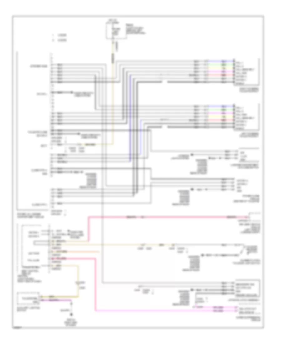 Power Tailgate Wiring Diagram for Land Rover Range Rover Evoque Dynamic 2013