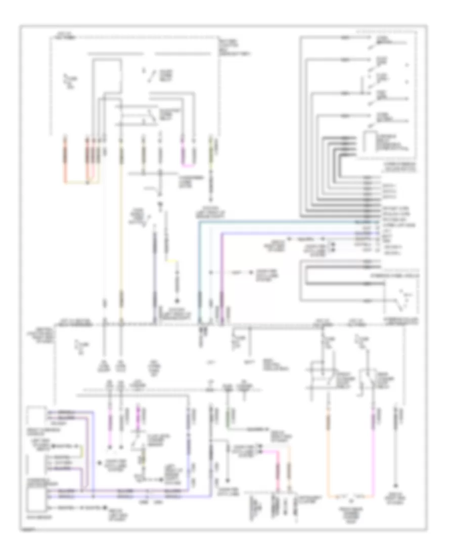 Front Wiper Washer Wiring Diagram for Land Rover Range Rover Evoque Dynamic 2013