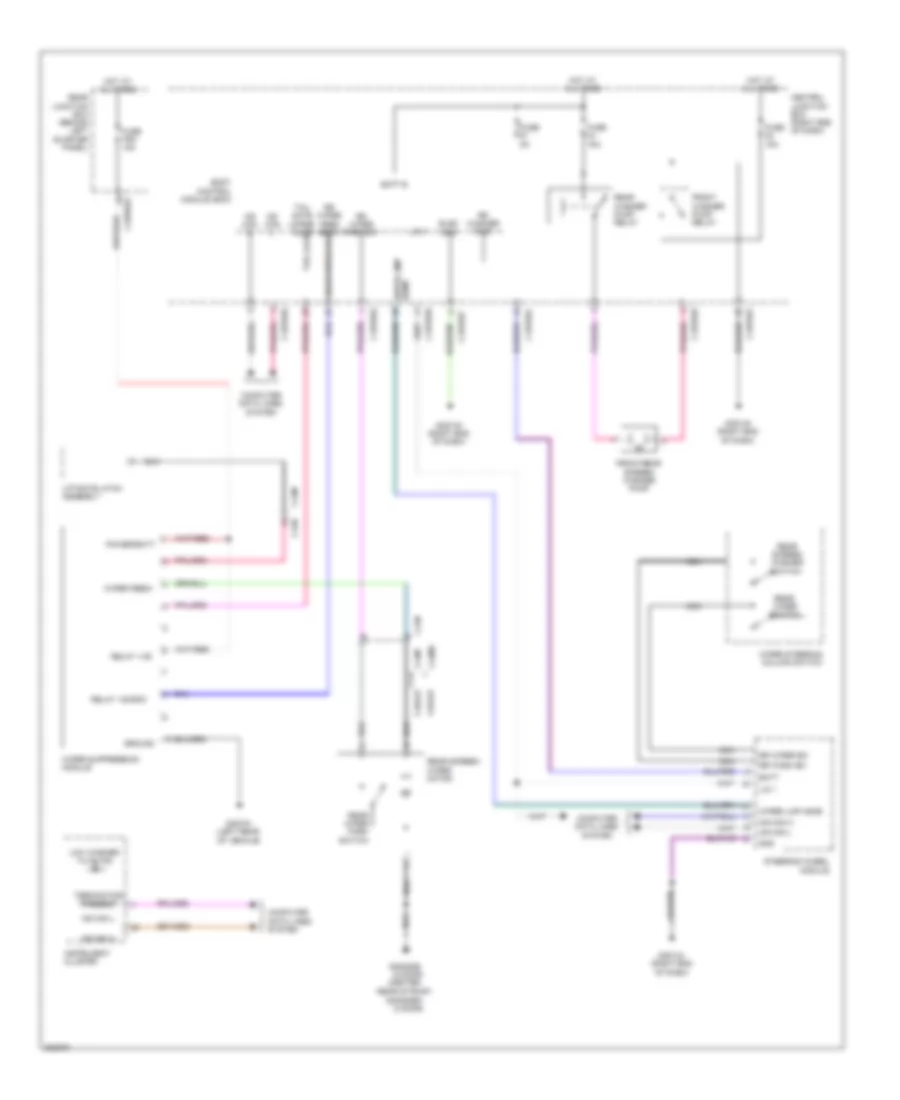 Rear Wiper Washer Wiring Diagram for Land Rover Range Rover Evoque Dynamic 2013