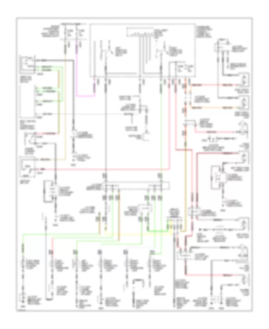 Exterior Lamps Wiring Diagram for Land Rover Discovery Series II 2000