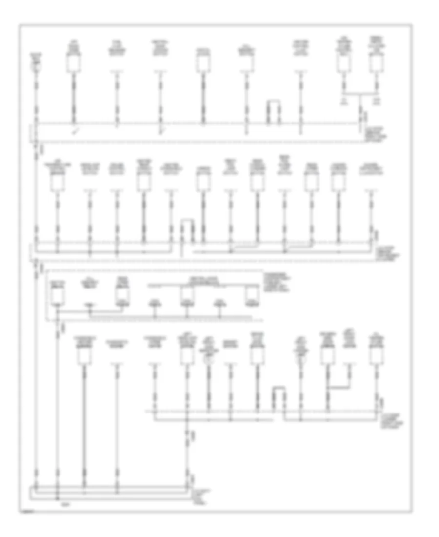 Ground Distribution Wiring Diagram (2 of 5) for Land Rover Discovery Series II 2000