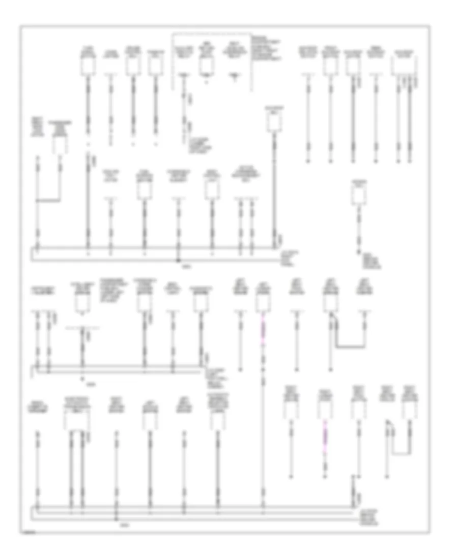 Ground Distribution Wiring Diagram (3 of 5) for Land Rover Discovery Series II 2000