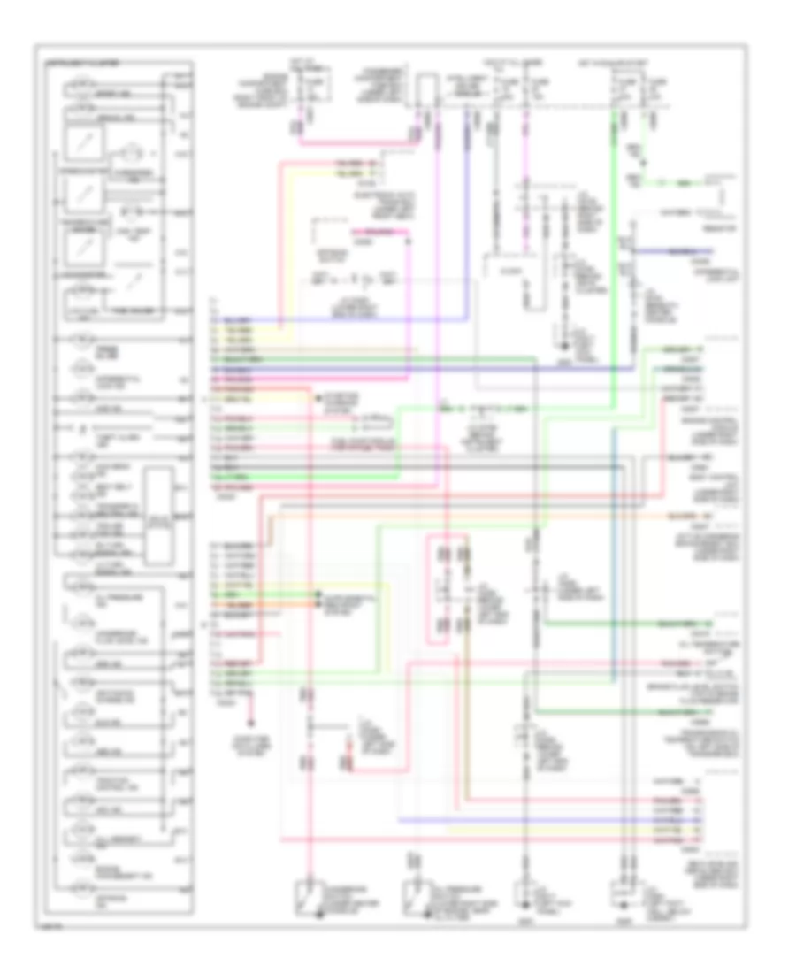 Instrument Cluster Wiring Diagram for Land Rover Discovery Series II 2000