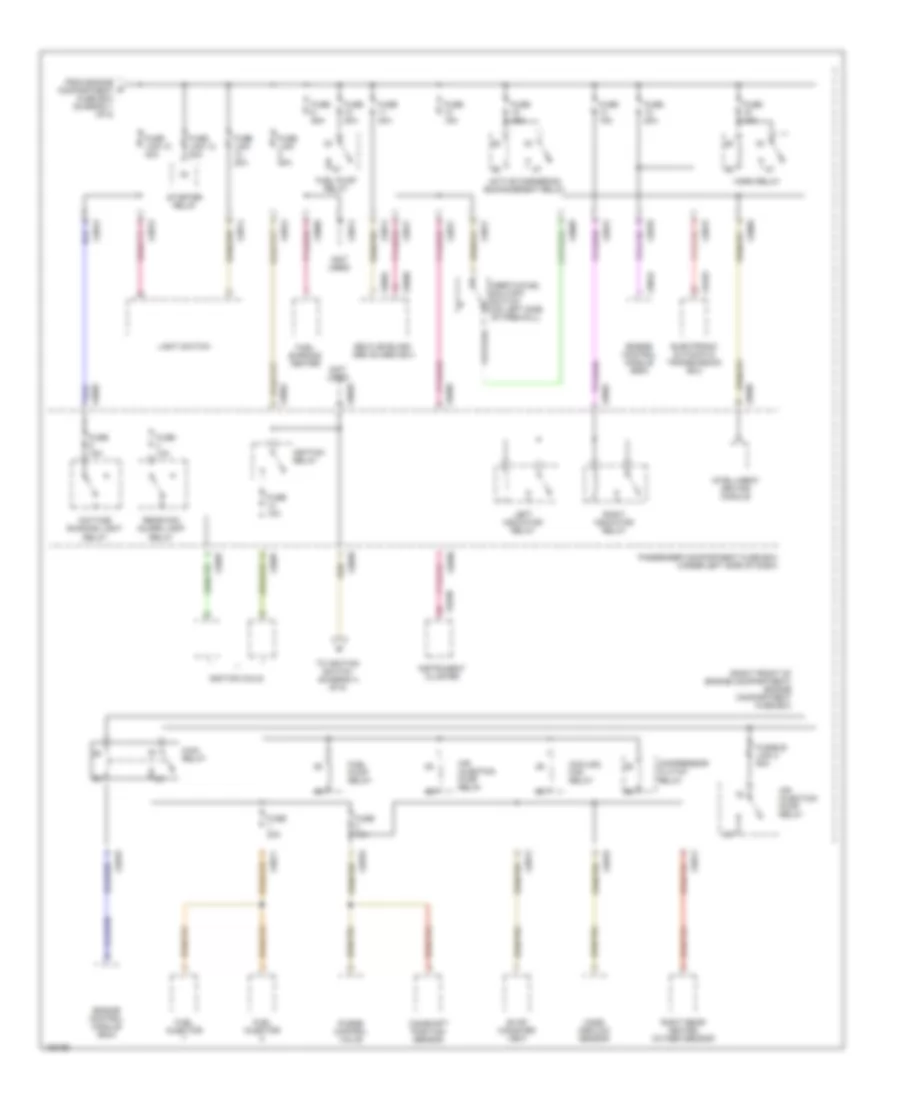 Power Distribution Wiring Diagram 2 of 5 for Land Rover Discovery Series II 2000