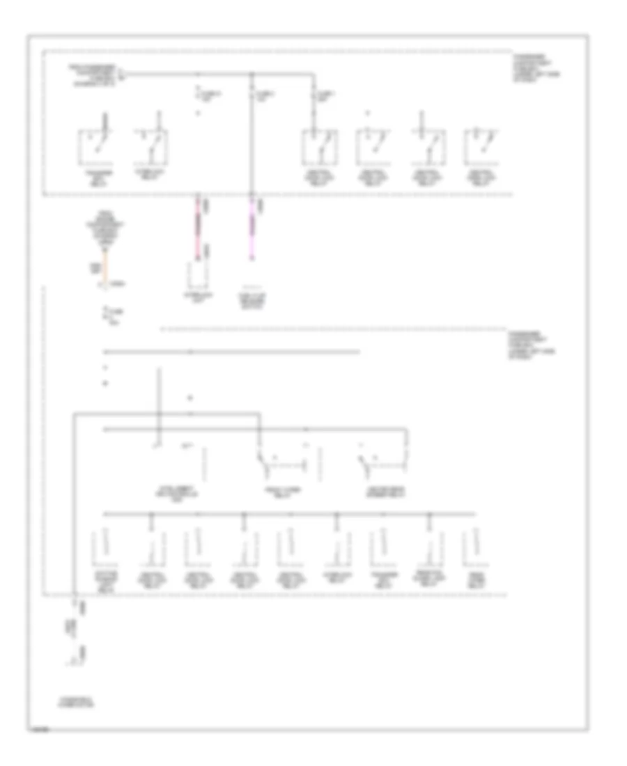 Power Distribution Wiring Diagram (5 of 5) for Land Rover Discovery Series II 2000