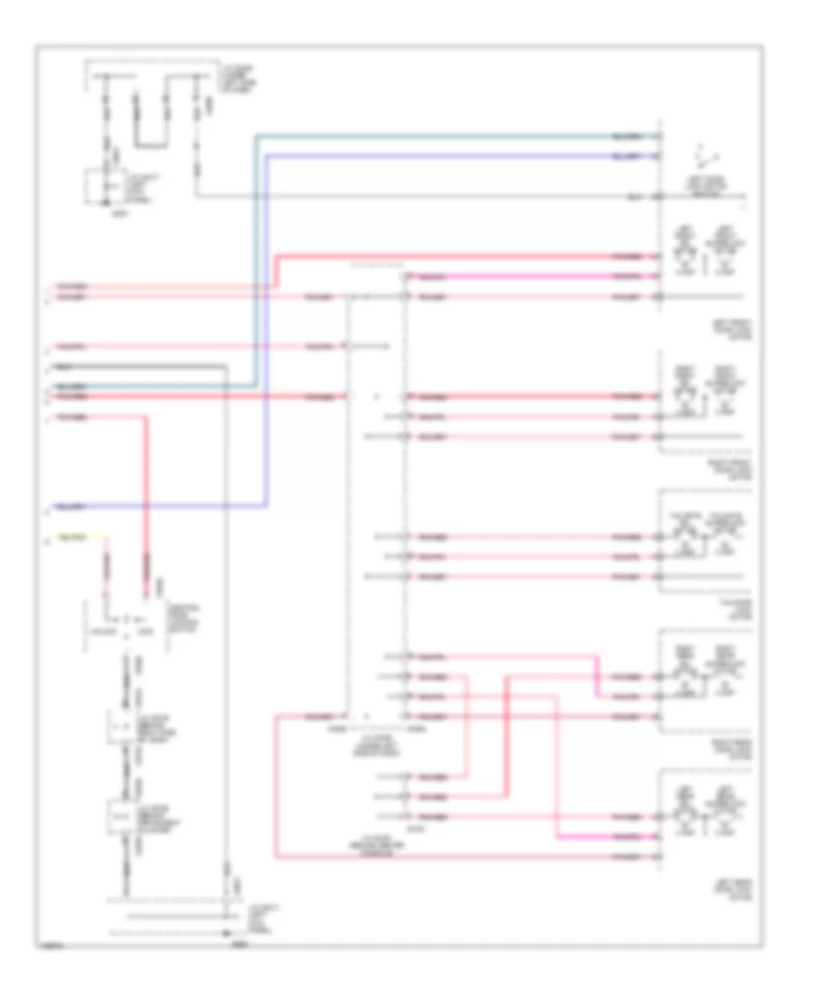 Power Door Lock Wiring Diagram (2 of 2) for Land Rover Discovery Series II 2000