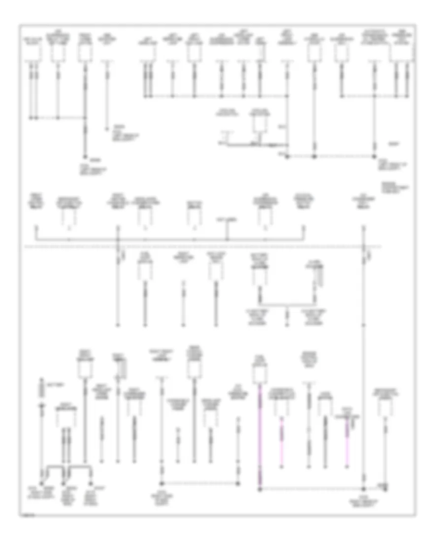 Ground Distribution Wiring Diagram 1 of 4 for Land Rover Range Rover HSE 2000