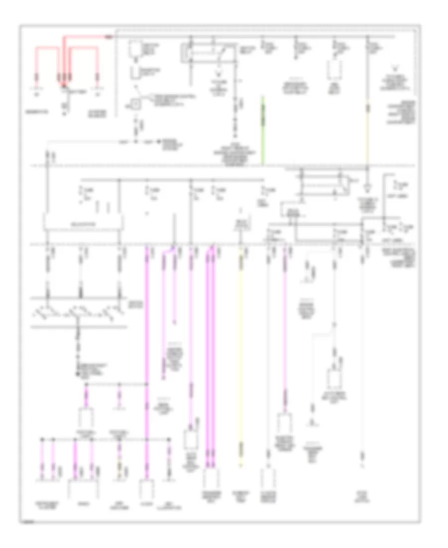 Power Distribution Wiring Diagram 1 of 4 for Land Rover Range Rover HSE 2000