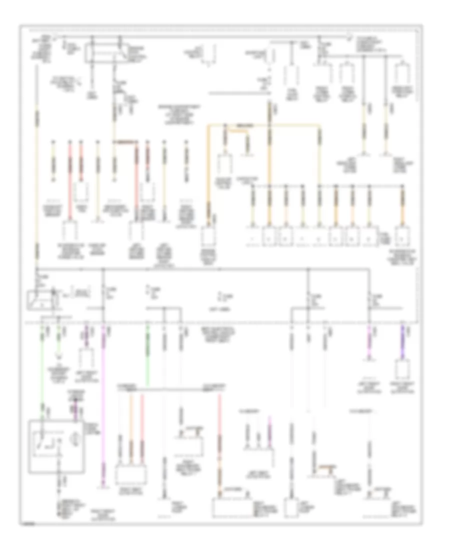 Power Distribution Wiring Diagram (2 of 4) for Land Rover Range Rover HSE 2000