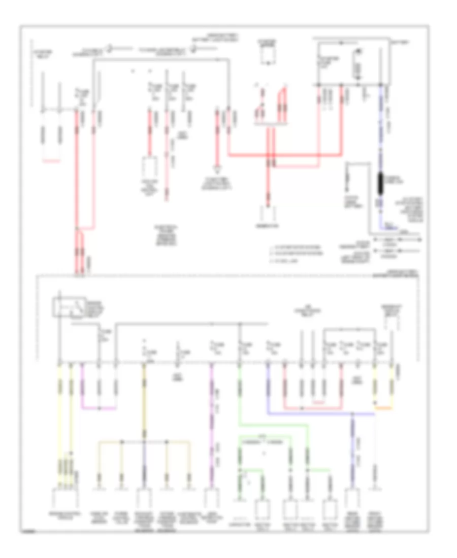 Power Distribution Wiring Diagram 1 of 7 for Land Rover Range Rover Evoque Pure Plus 2013