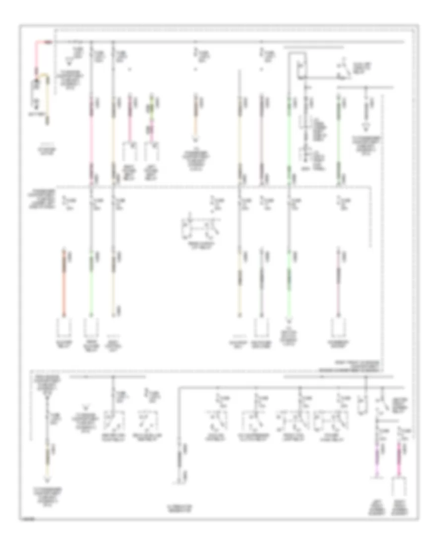 Power Distribution Wiring Diagram 1 of 5 for Land Rover Discovery Series II LE 2001