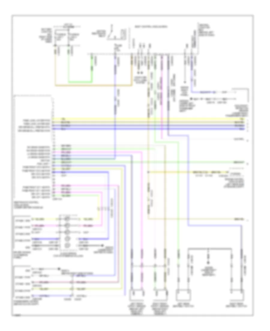 Supplemental Restraints Wiring Diagram 1 of 3 for Land Rover Range Rover HSE 2013