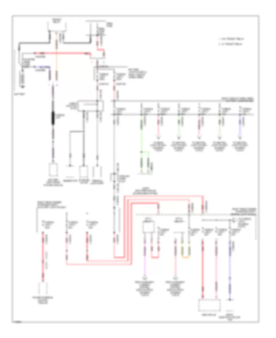 Power Distribution Wiring Diagram 1 of 9 for Land Rover Range Rover HSE 2013