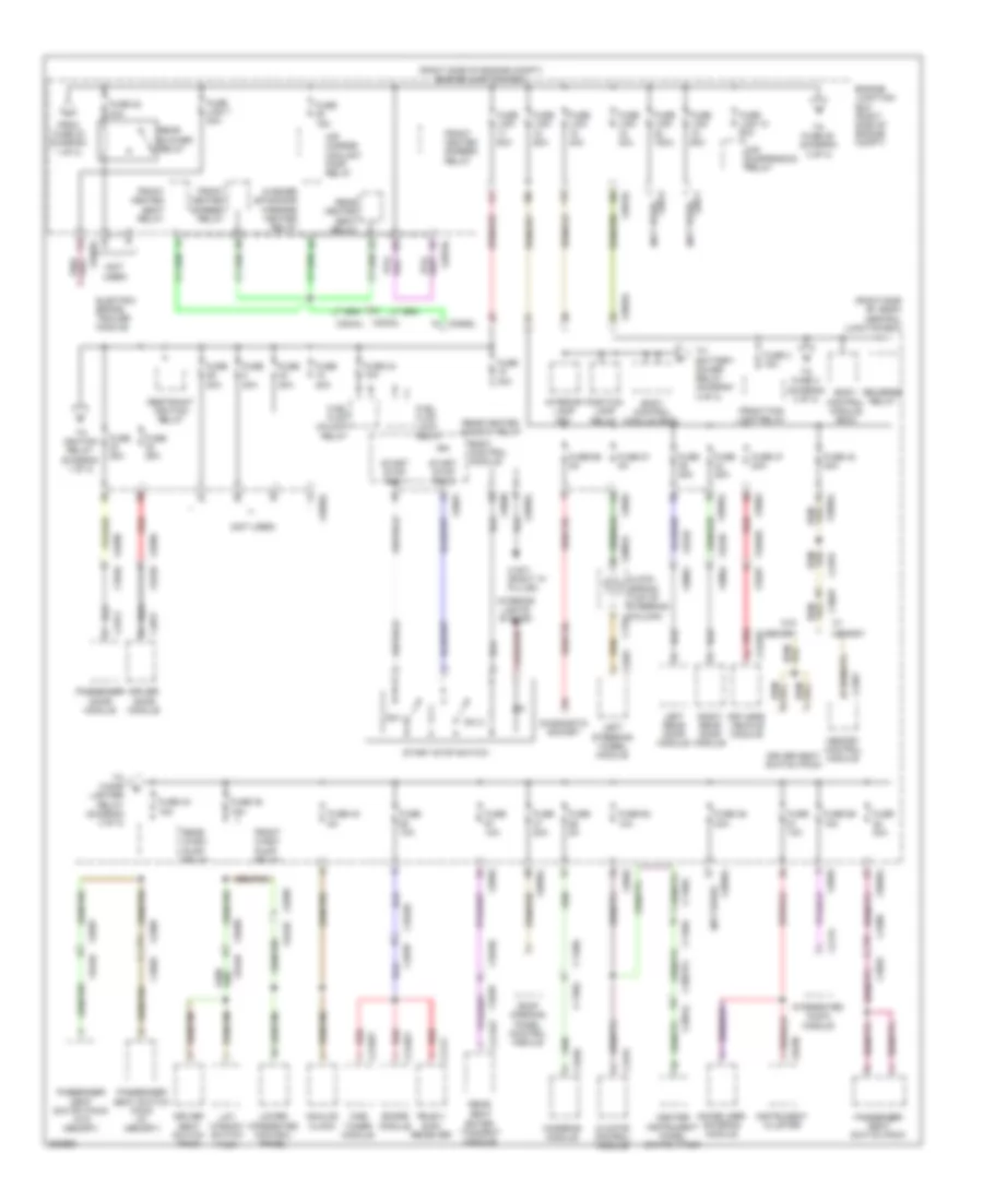 Power Distribution Wiring Diagram (2 of 3) for Land Rover Range Rover Sport Autobiography 2013