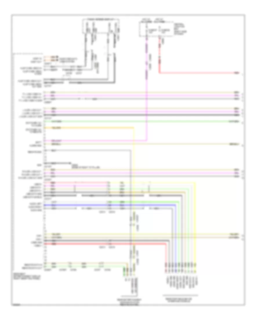 Rear Seat Entertainment Wiring Diagram (1 of 2) for Land Rover Range Rover Sport Autobiography 2013