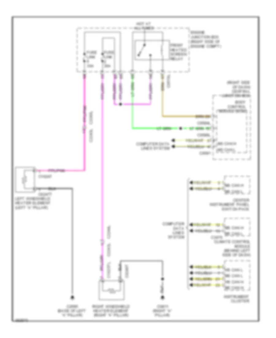 Heated Windshield Wiring Diagram for Land Rover Range Rover Sport HSE Lux 2013