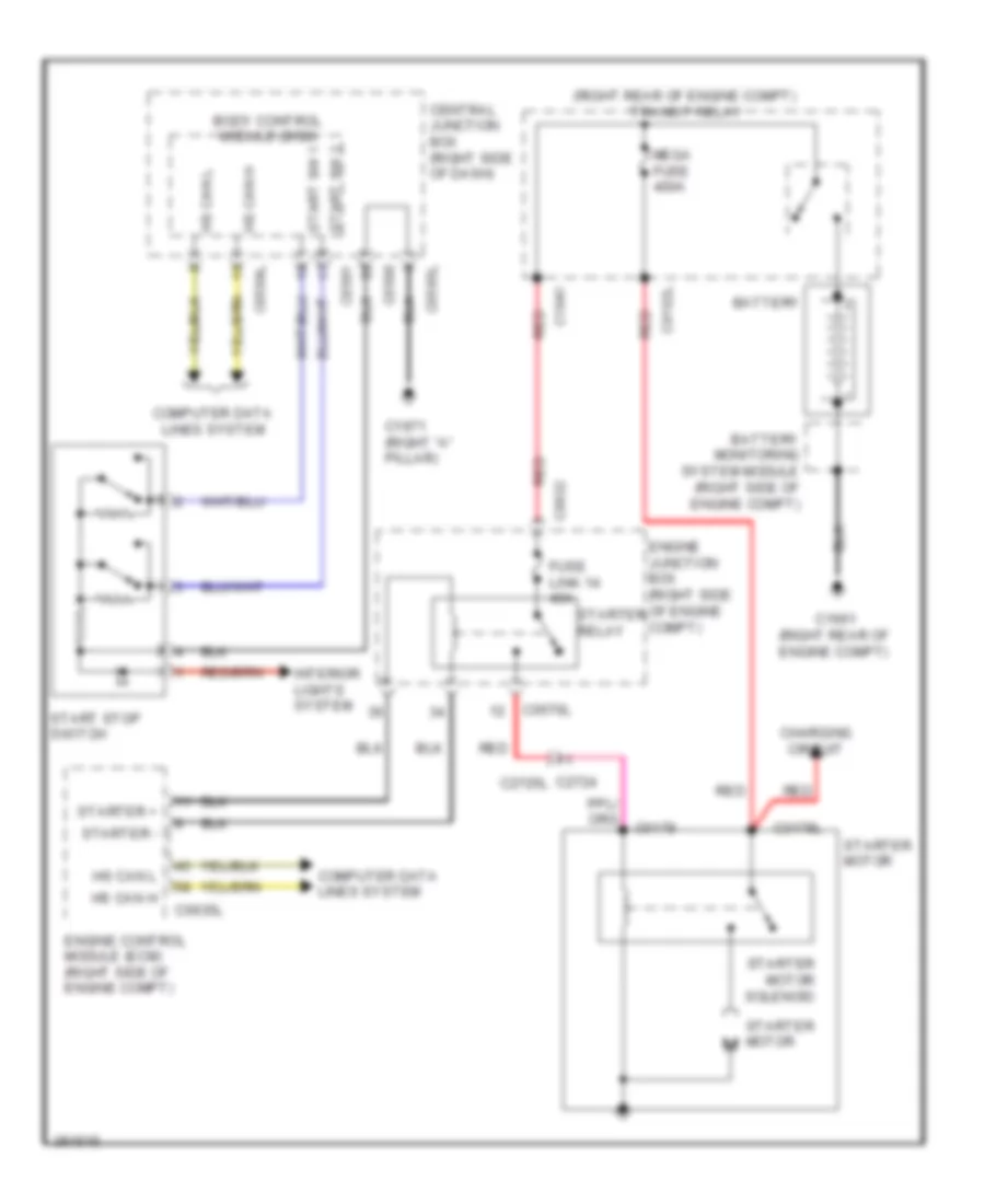 Starting Wiring Diagram for Land Rover Range Rover Sport HSE Lux 2013