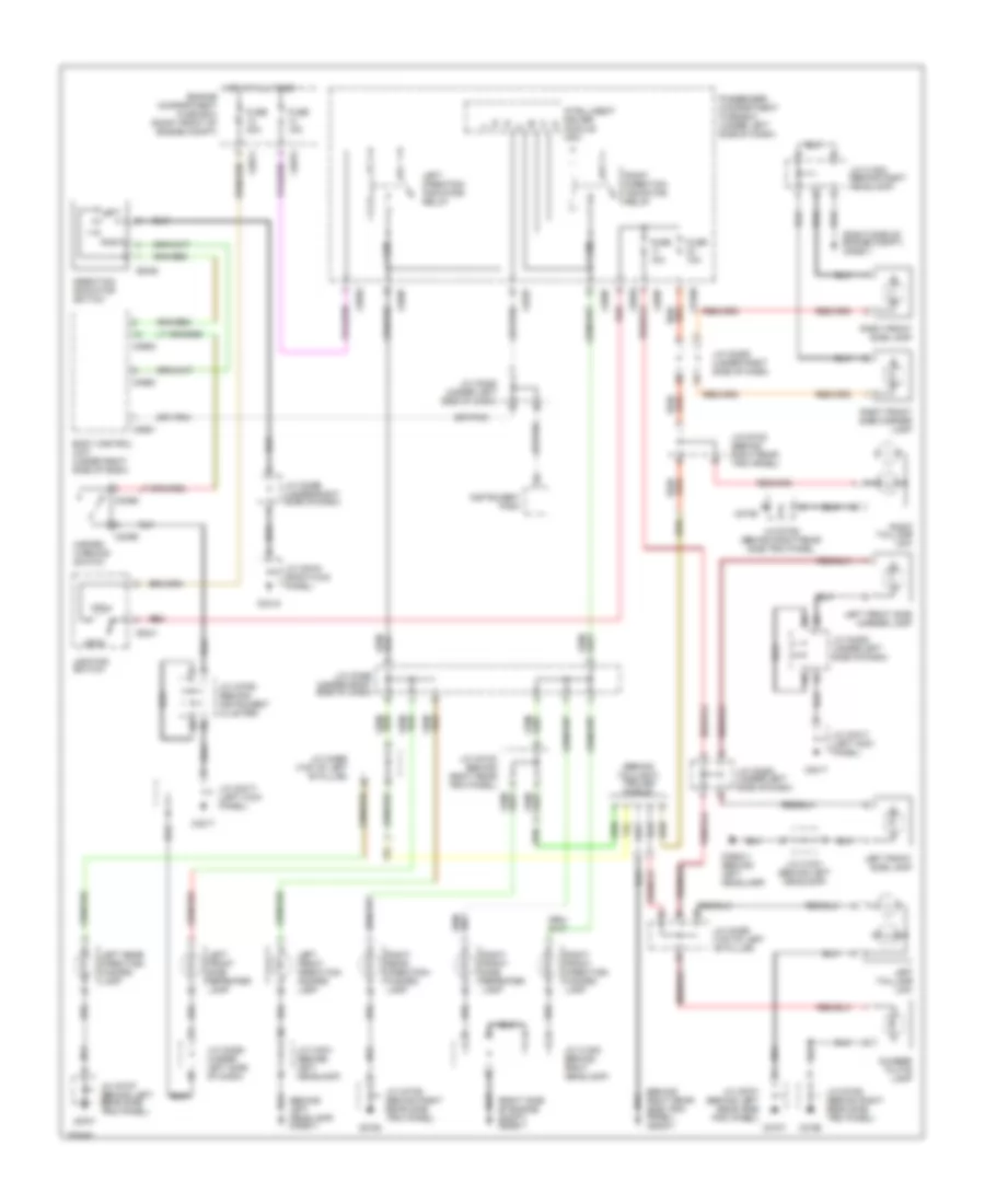 Exterior Lamps Wiring Diagram for Land Rover Discovery Series II SD 2002