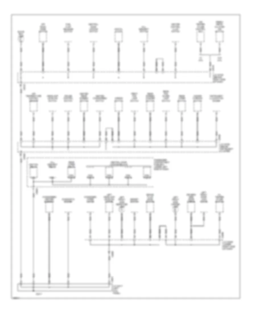 Ground Distribution Wiring Diagram (2 of 5) for Land Rover Discovery Series II SD 2002