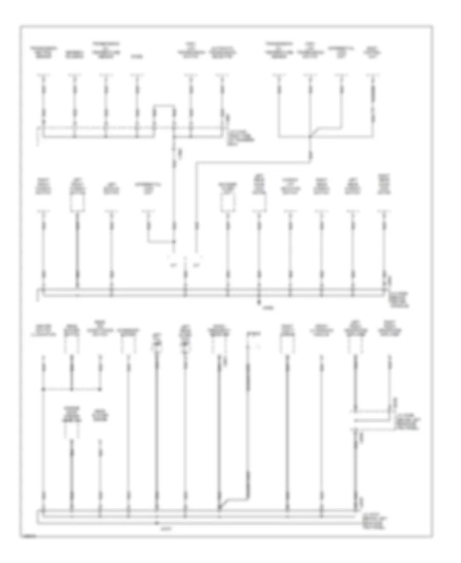 Ground Distribution Wiring Diagram (4 of 5) for Land Rover Discovery Series II SD 2002