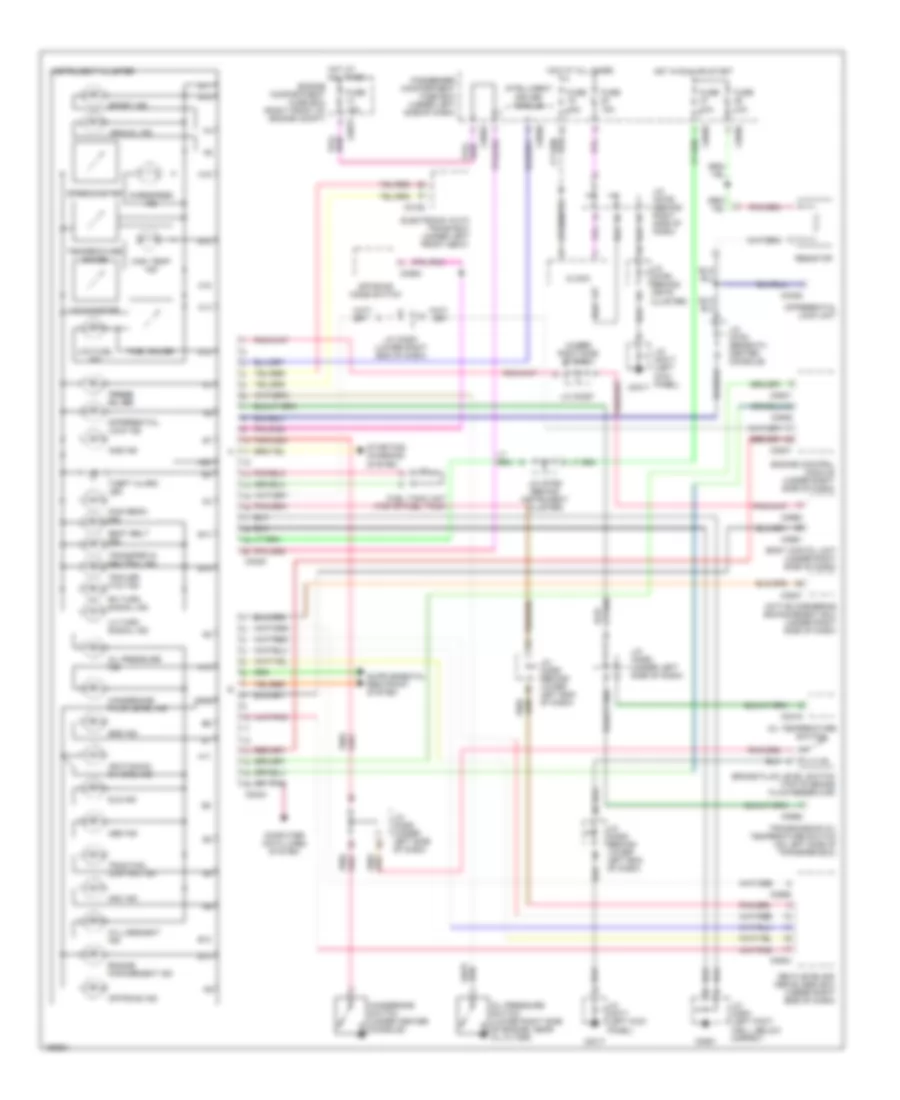 Instrument Cluster Wiring Diagram for Land Rover Discovery Series II SD 2002