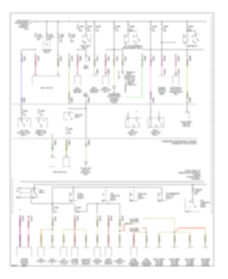 Power Distribution Wiring Diagram (2 of 5) for Land Rover Discovery Series II SD 2002