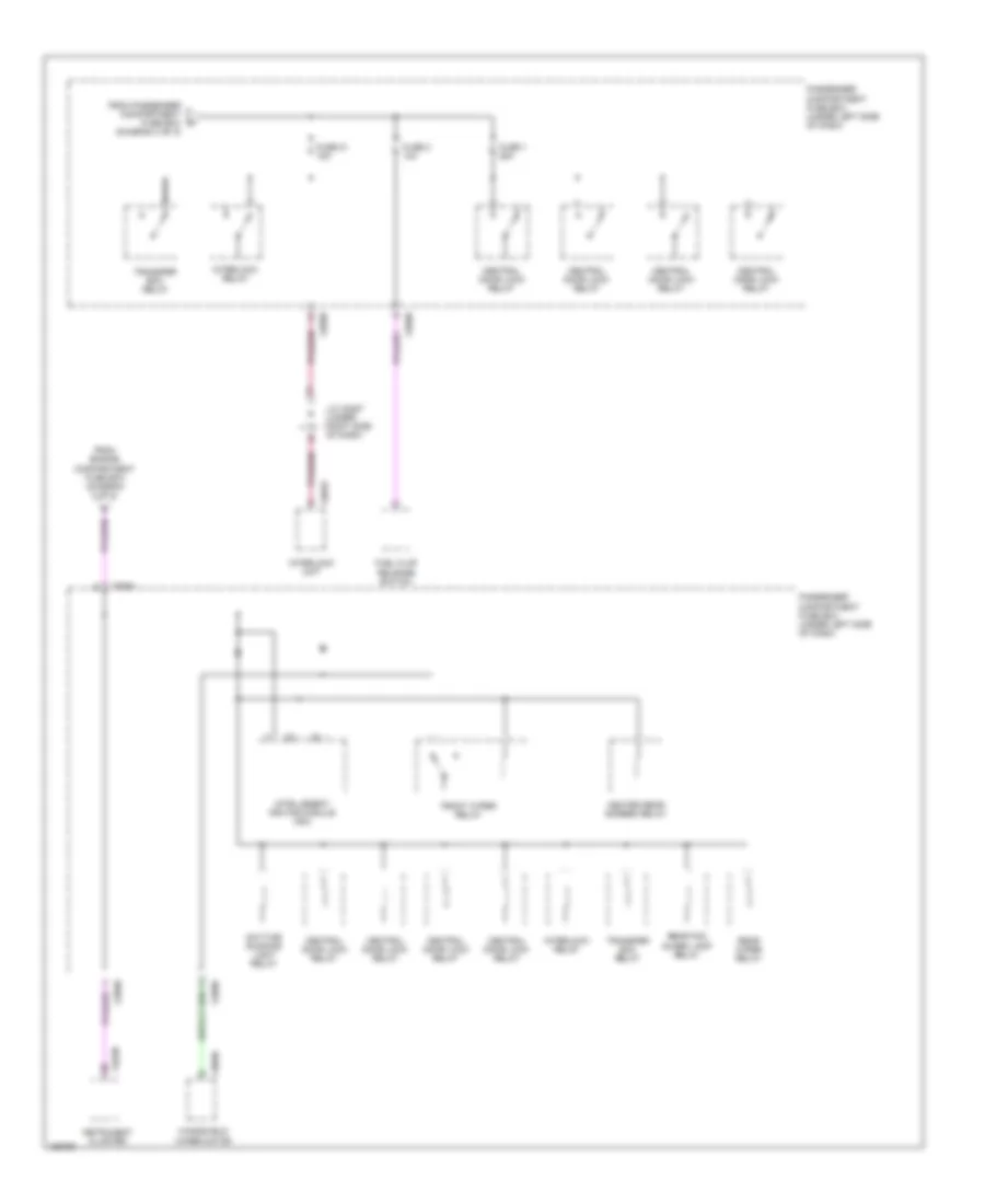 Power Distribution Wiring Diagram 5 of 5 for Land Rover Discovery Series II SD 2002
