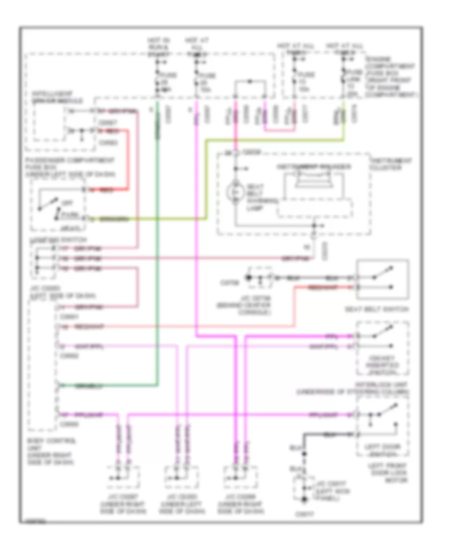 Warning System Wiring Diagrams for Land Rover Discovery Series II SE 2002
