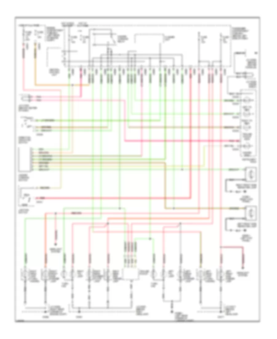 Exterior Lamps Wiring Diagram, without DRL for Land Rover Freelander HSE 2002