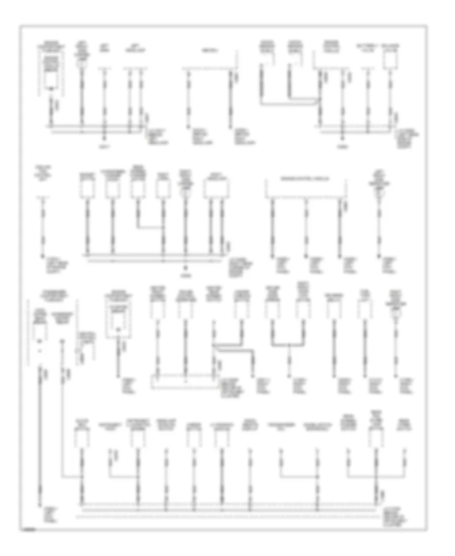Ground Distribution Wiring Diagram 1 of 3 for Land Rover Freelander HSE 2002