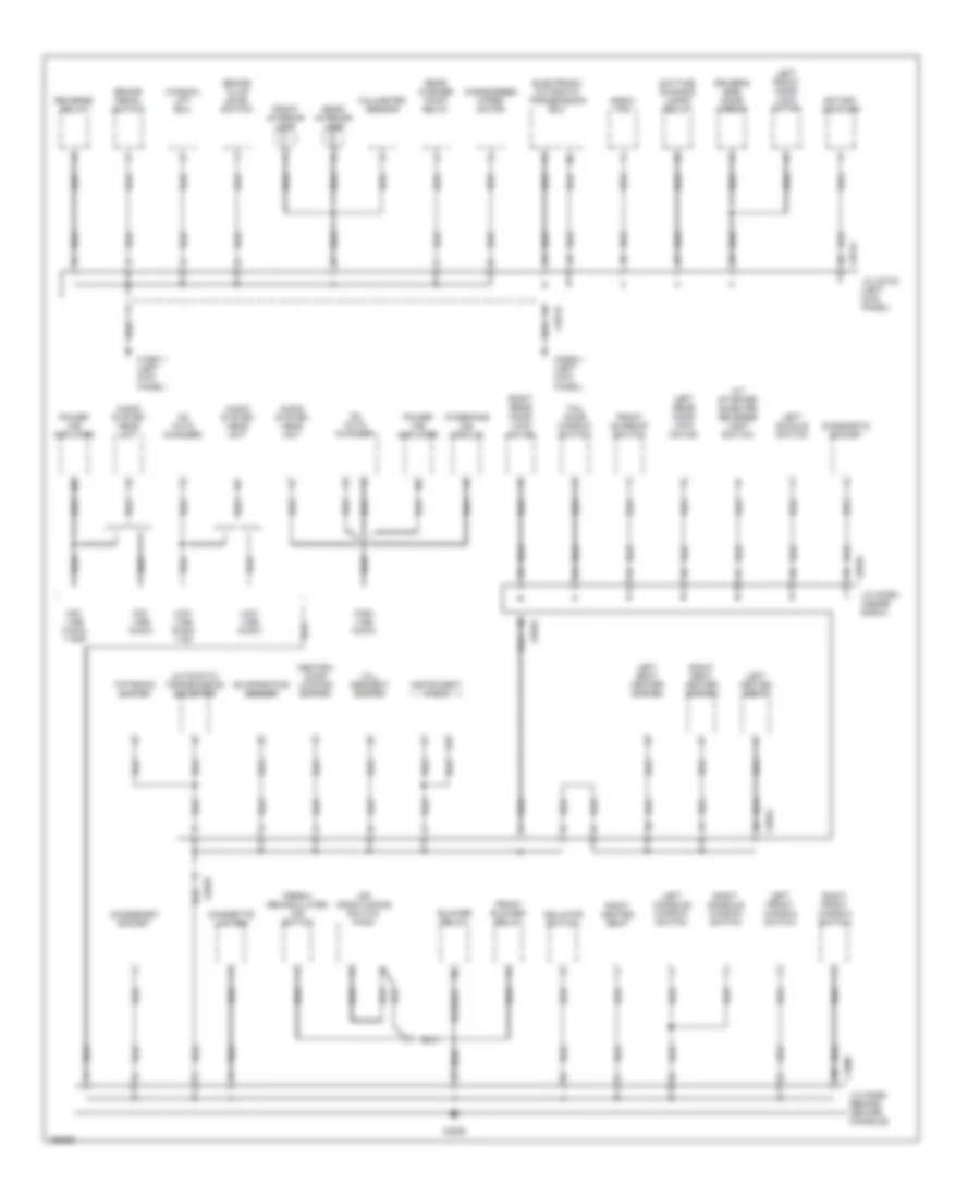 Ground Distribution Wiring Diagram (2 of 3) for Land Rover Freelander HSE 2002