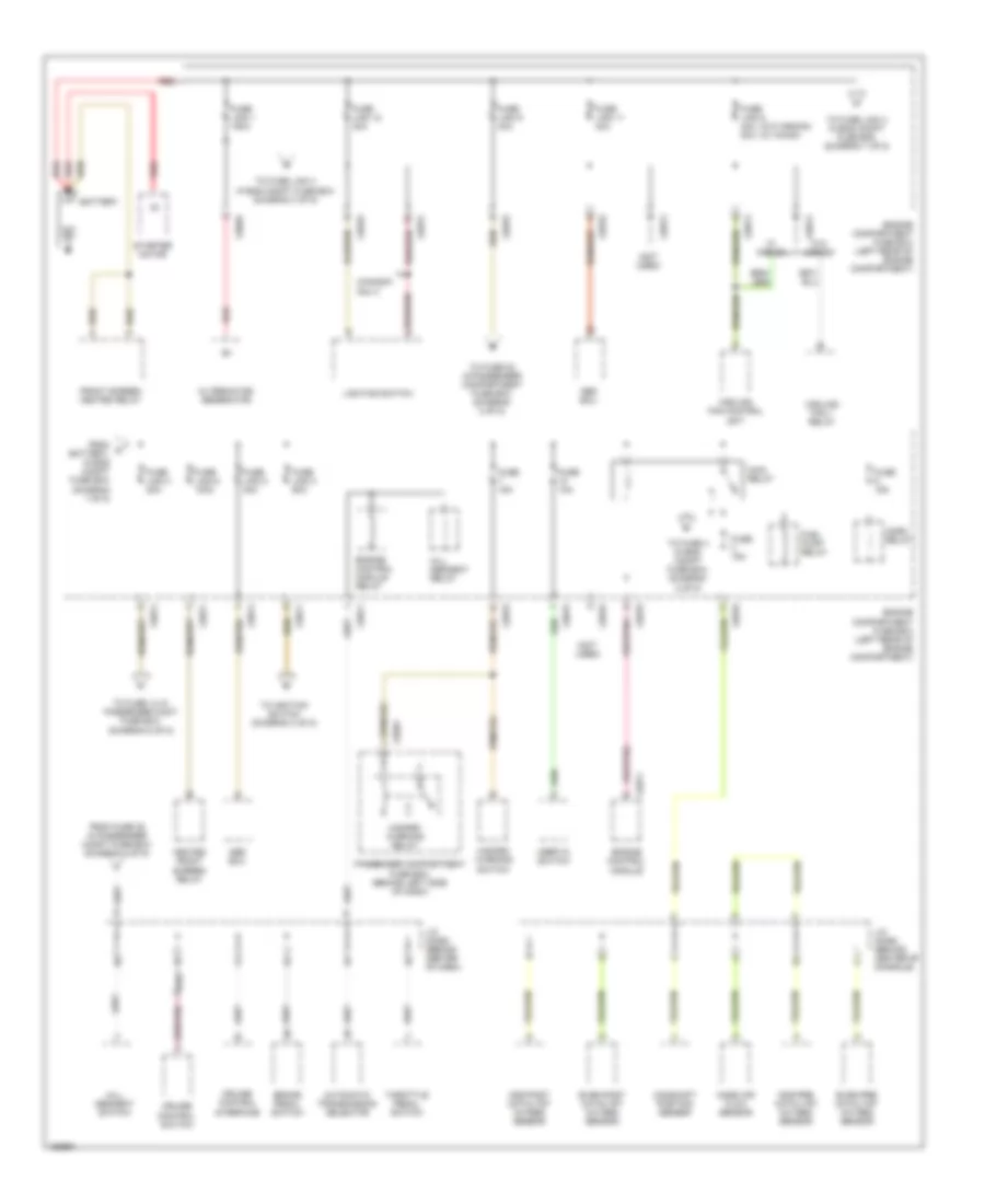 Power Distribution Wiring Diagram 1 of 5 for Land Rover Freelander HSE 2002