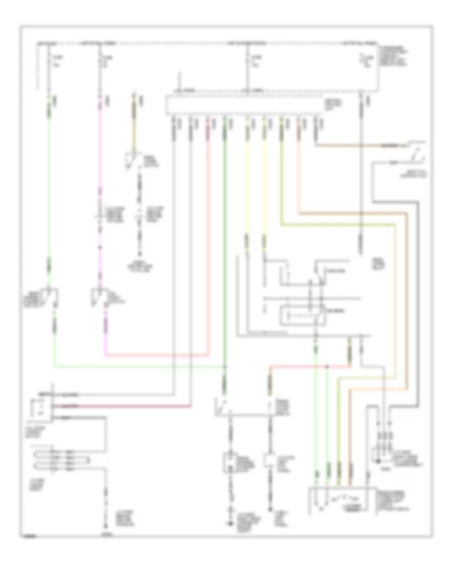 Электросхема заднего стеклоочистителя дворника и омывателя для Land Rover Freelander S 2002
