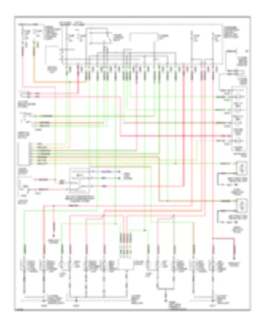 Exterior Lamps Wiring Diagram, with DRL for Land Rover Freelander SE 2002