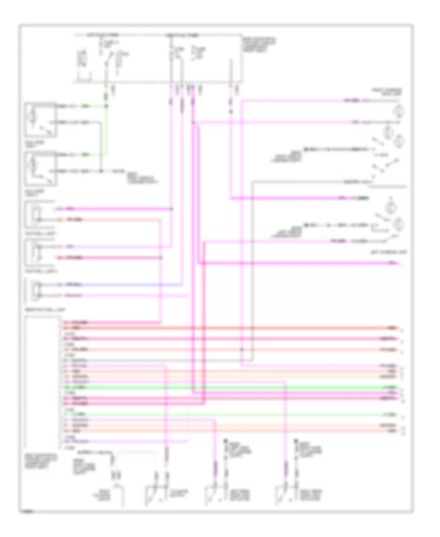 Courtesy Lamps Wiring Diagram 1 of 2 for Land Rover Range Rover HSE 2002