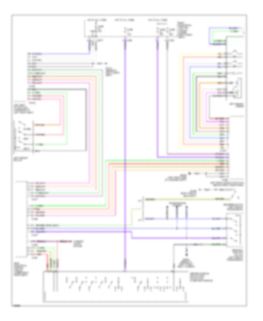 Memory Mirrors Wiring Diagram 1 of 2 for Land Rover Range Rover HSE 2002