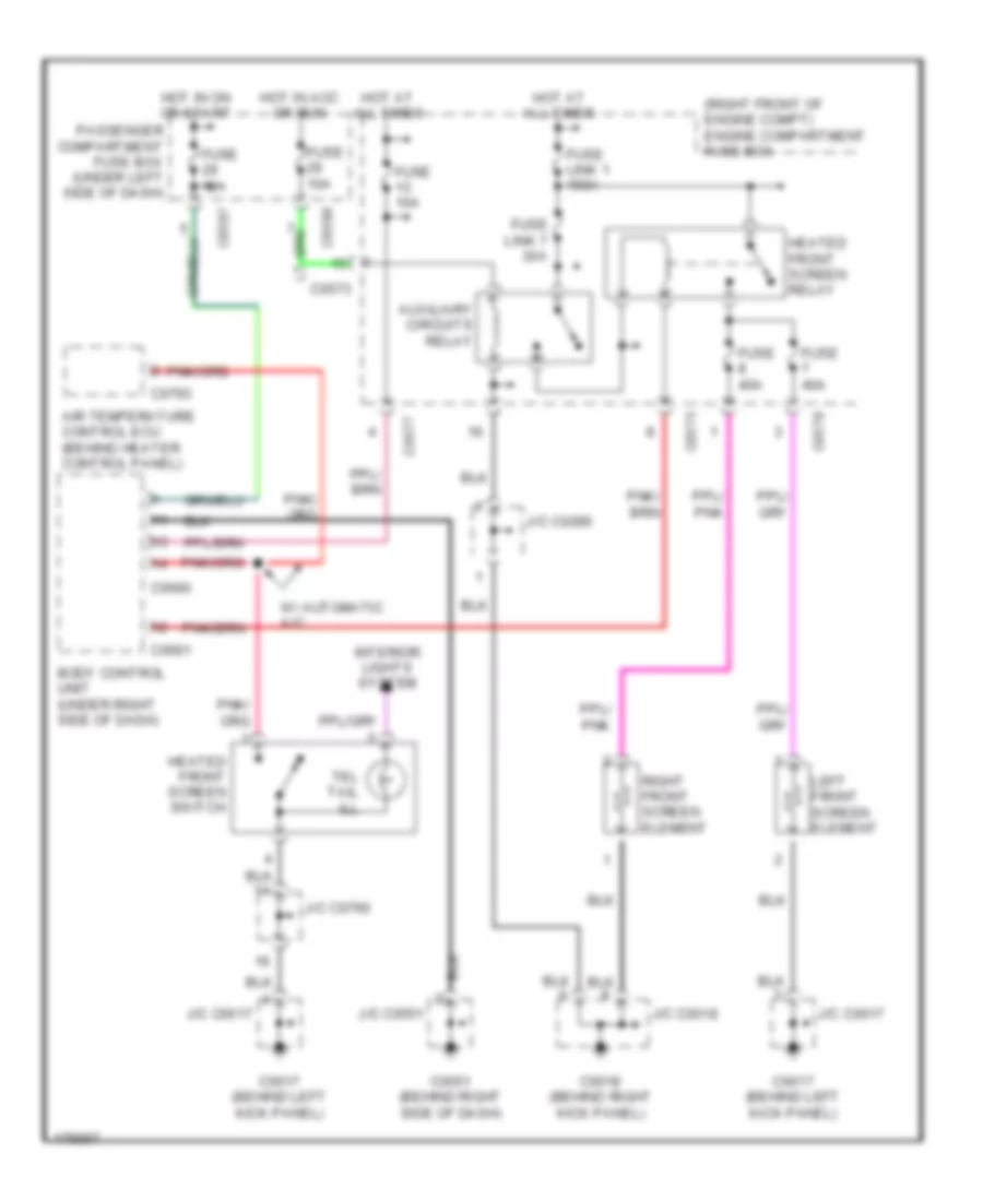 Heated Windshield Wiring Diagram for Land Rover Discovery HSE 2003
